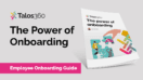 Front cover of Talos360's employee onboarding guide