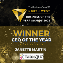 North West Business of the Year Winner Award Logo CEO of the Year 2023