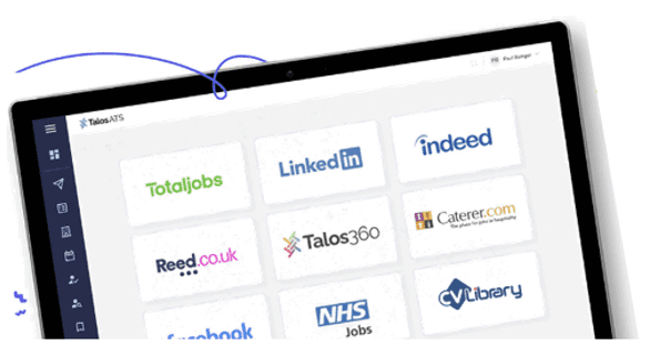 Premium job boards logos on Talos ATS features