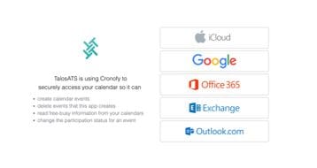 Calendar integrations Talos ATS features