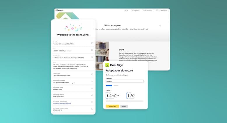 Onboarding Microsites Talos ATS Features