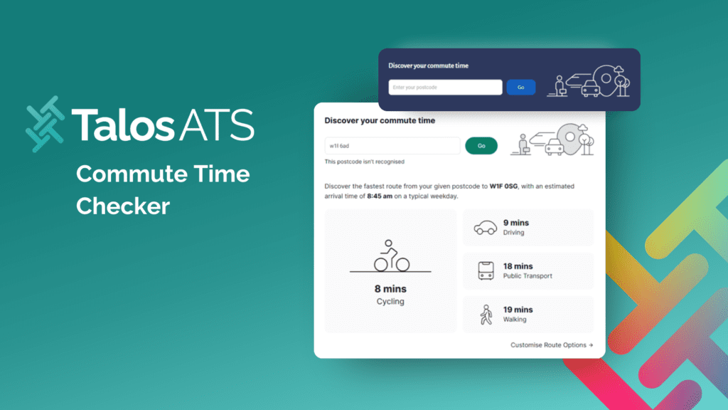 Enhance your candidate journey with Commute Time Checker from Talos ATS