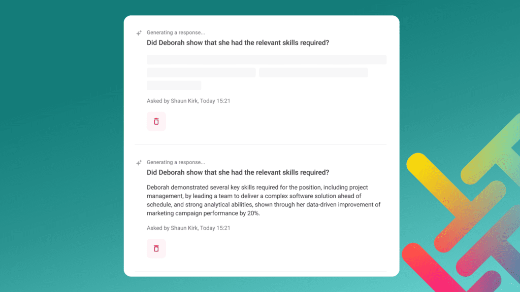 AI-assisted video interview insights with Talos360's Interview Insights Co-Pilot 2 AI Interview Insights from Talos ATS