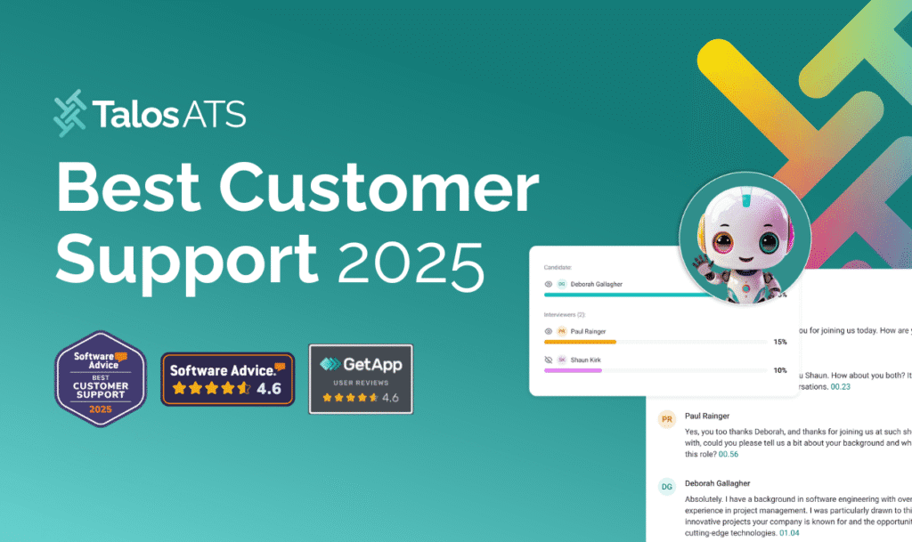 Talos360 receives Software Advice Best Customer Service 2025