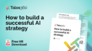 A screenshot of Talos360's latest guide how to build a successful AI strategy